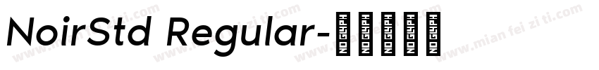 NoirStd Regular字体转换